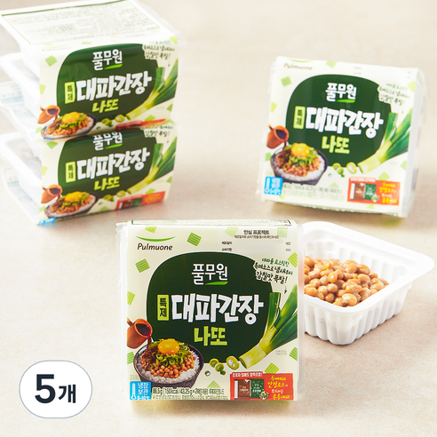 풀무원 특제 대파간장나또, 43.25g, 8개입, 5개