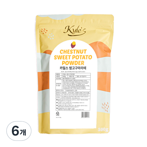 카일스 밤 고구마라떼 파우더, 500g, 1개입, 6개