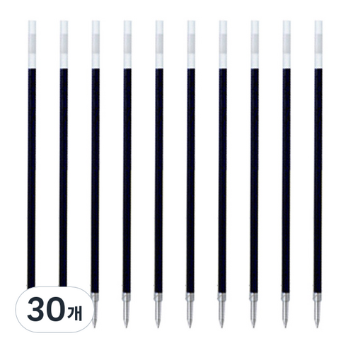 제브라 리필 SH 볼펜심 0.5mm, 블랙, 30개