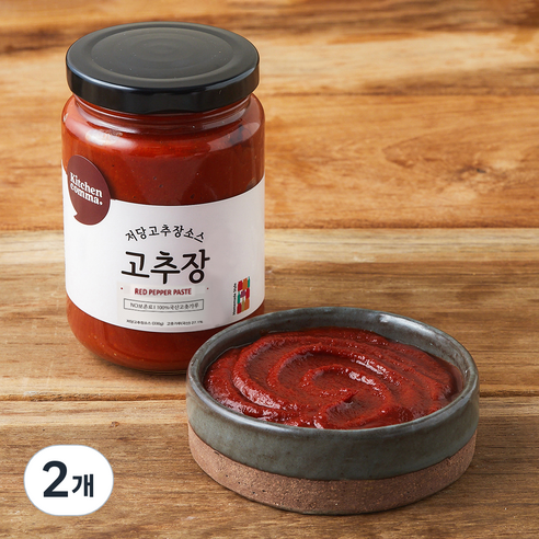 키친콤마 저당 고추장소스, 330g, 2개