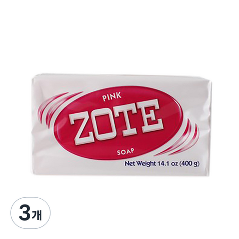 체리하우스 멕시코 ZOTE 비누, 400g, 3개