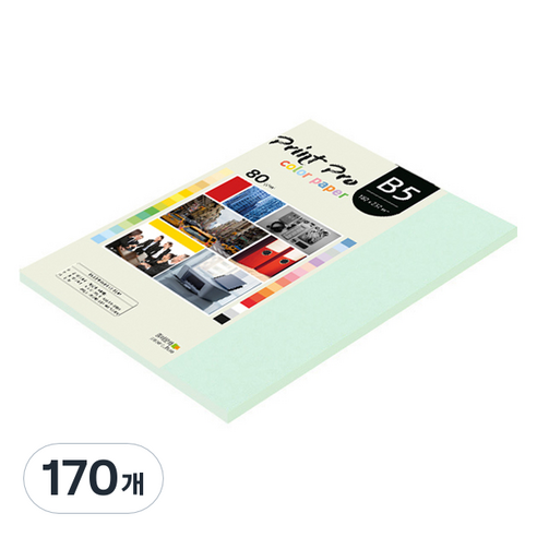 종이문화 프린트 프로 칼라복사지 No.14 블루 80g, B5, 170개