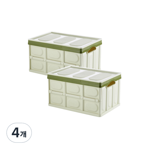 멀티 폴딩박스 30L 중형, GREEN, 4개