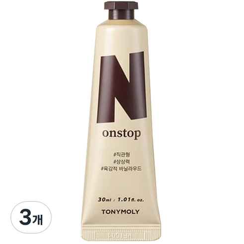 토니모리 MBTI 핸드크림 리치 N 엠버 바닐라, 30ml, 3개