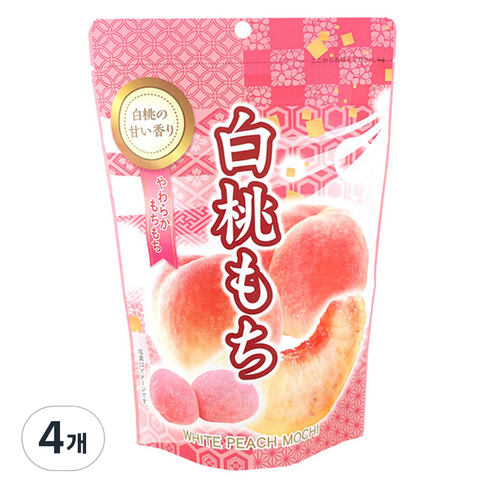 세이키 복숭아 모찌, 4개, 120g