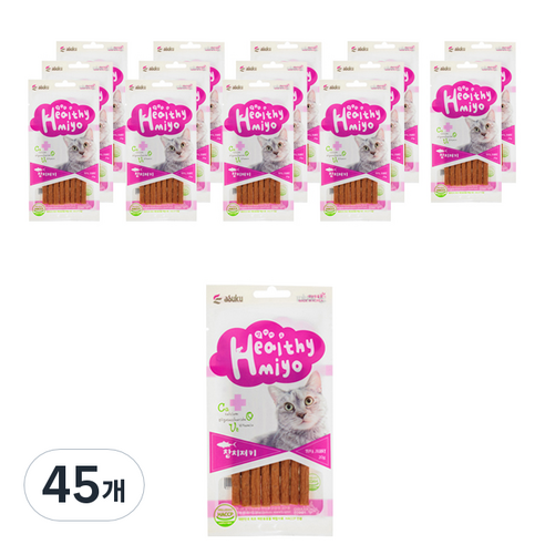 아스쿠 헬시묘 져키 20g, 참치, 45개