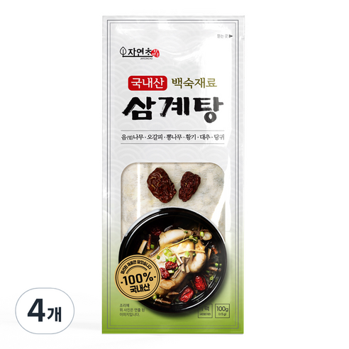 자연초 삼계탕 백숙재료, 100g, 5개