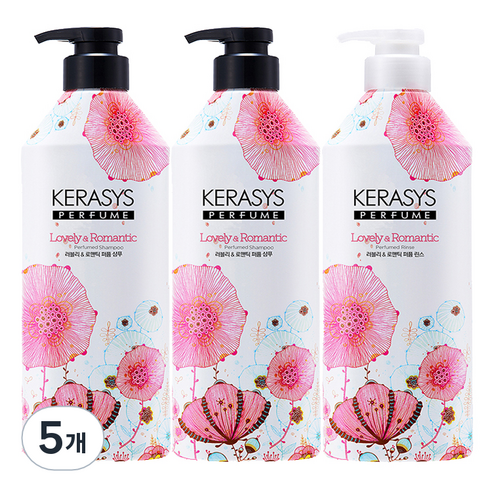 케라시스 퍼퓸 러블리 샴푸 980ml x 2p + 린스 980ml 세트, 1개