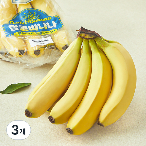 신세계푸드 에콰도르산 달콤바나나, 1kg 내외, 3개