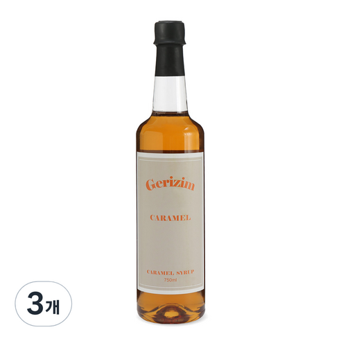 그리심 커피시럽 카라멜, 750ml, 3개