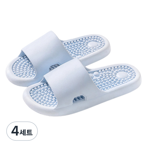 언헤브 뉴 컬러 지압 슬리퍼 250, 03 스카이블루, 4세트