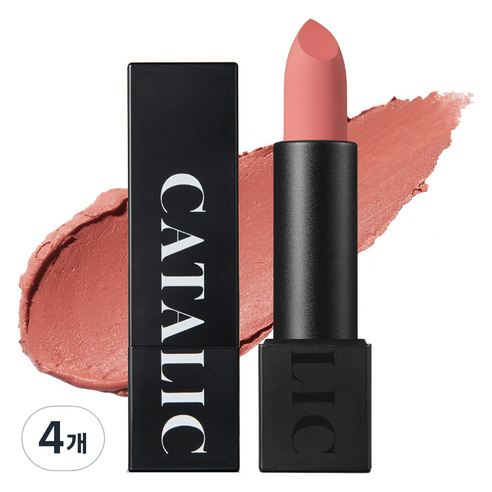 까탈릭 나르시스 무드레이어 립스틱, 얼루어핑크, 3.5g, 4개