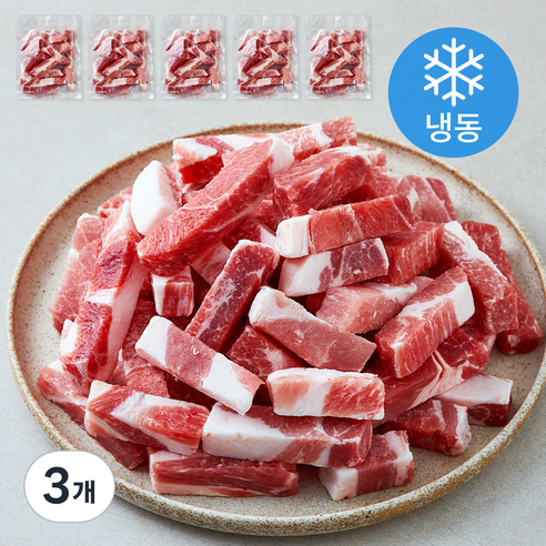 포크리퍼블리카 돼지목전지 슬라이스 찌개용 5개입 (냉동), 3개, 1kg