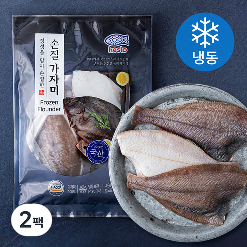 해슬로 깔끔한 손질 가자미 (냉동), 400g(대), 2팩