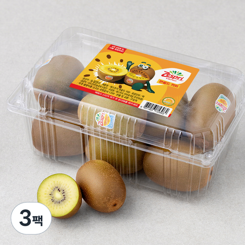 제스프리 썬골드 키위, 1kg(M, 9~11입), 3팩