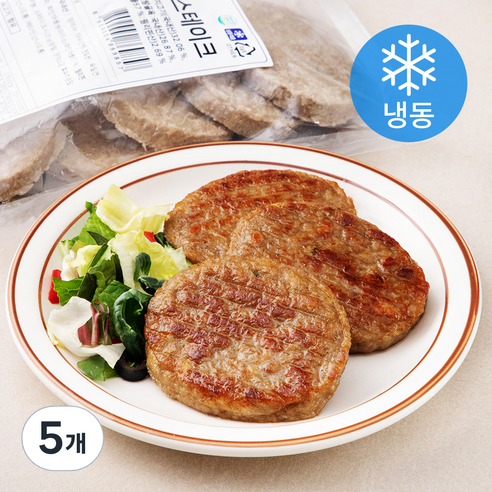 하늘푸드 파인애플 함박스테이크 10개입 (냉동), 1kg, 5개