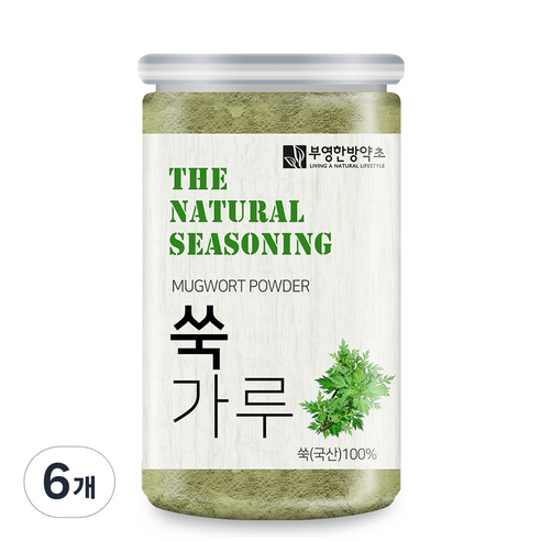 부영한방약초 쑥 가루, 130g, 6개