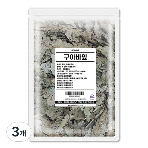 고미네 인도네시아산 구아바잎 허브차, 200g, 1개입, 3개