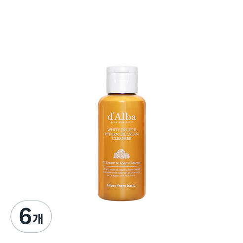 달바 화이트 트러플 리턴 오일 크림 클렌저, 60ml, 6개