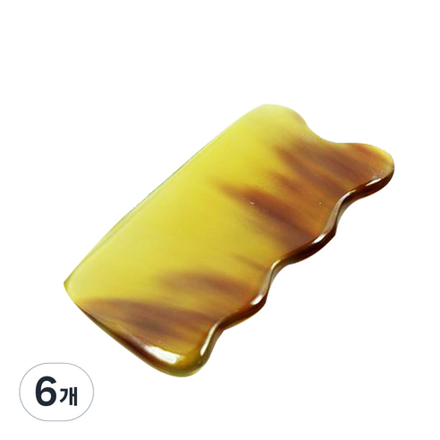MEO 물소뿔 백각 사각 마사지 괄사, 6개