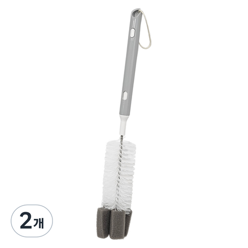 크린메이트 베이직 2단 병세척솔, 혼합색상, 2개