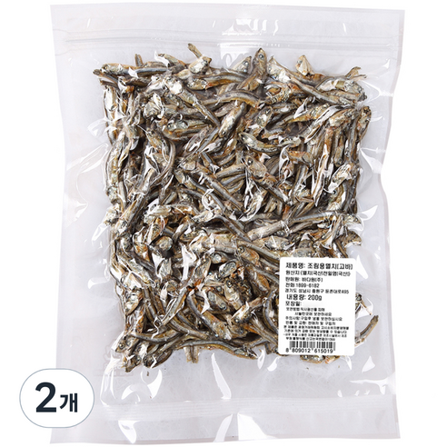 바다원 국내산 오메가3함유 진공 조림용 멸치, 200g, 2개