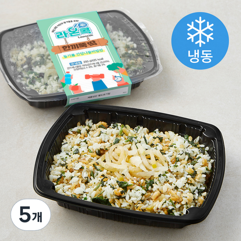 라온콕 한끼뚝딱 들기름간장 나물비빔밥 (냉동), 250g, 5개