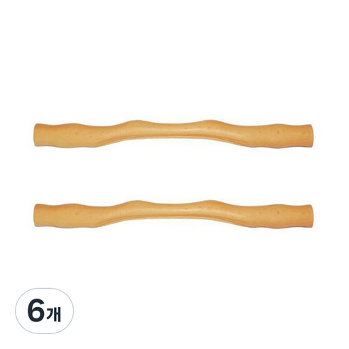 블럭마트 우드 마사지 스틱 41cm, 6개