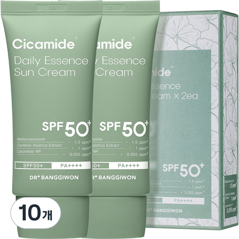 닥터방기원 시카마이드 데일리 에센스 선크림 SPF50+ PA++++, 50g, 10개