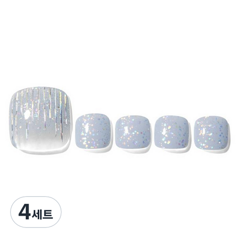 데싱디바 글레이즈 네일스티커 세트, 대즐링 소다, 4세트