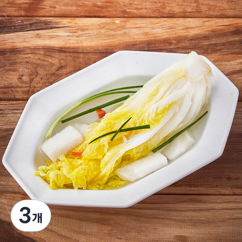 금자네 백김치, 1kg, 3개