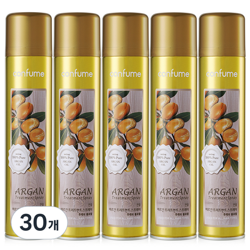 과일나라 컨퓸 아르간 트리트먼트 헤어스프레이 후레쉬 플로랄, 300ml, 30개