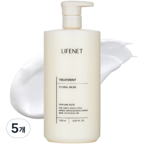 라이프넷 트리트먼트 플로럴 머스크, 5개, 1000ml