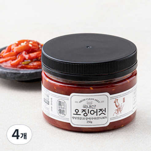 광천수산 오징어젓, 250g, 4개