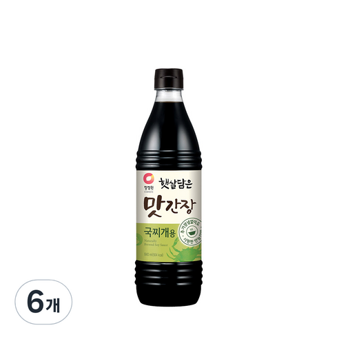 청정원 햇살담은 맛간장 국찌개용, 840ml, 6개