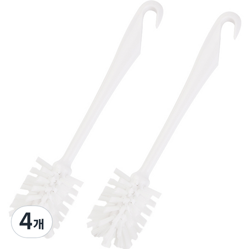 생활공식 다용도 세척 둥근 청소솔, 4개, 화이트