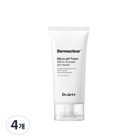 닥터자르트 더마클리어 마이크로 약산성 클렌징 폼 120ml, 4개