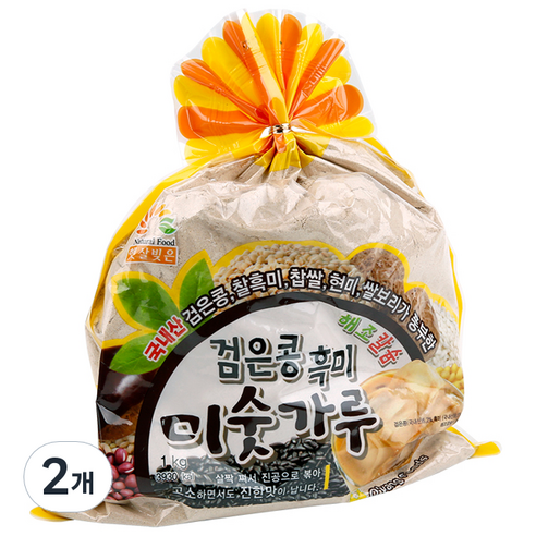 오양식품 검은콩 흑미 미숫가루, 2개, 1kg