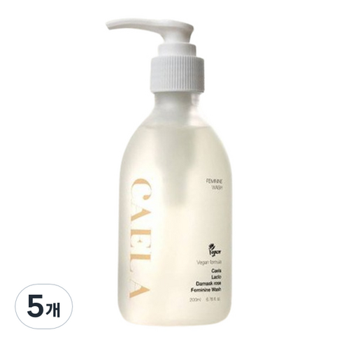 카엘라 락토 다마스크로즈 여성청결제 젤형, 200ml, 5개