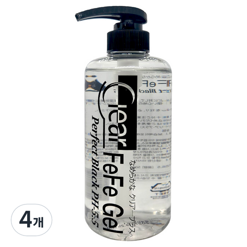 에이스제약 클리어 페페 블랙젤 PH 5.5, 500ml, 4개