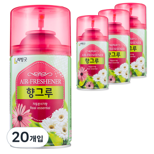 리빙굿 향그루 숲속향 방향제 본품, 280ml, 20개
