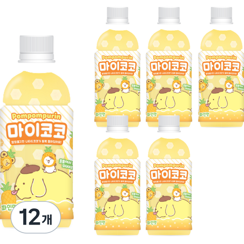 폼폼푸린 마이코코 파인애플맛, 12개, 340ml