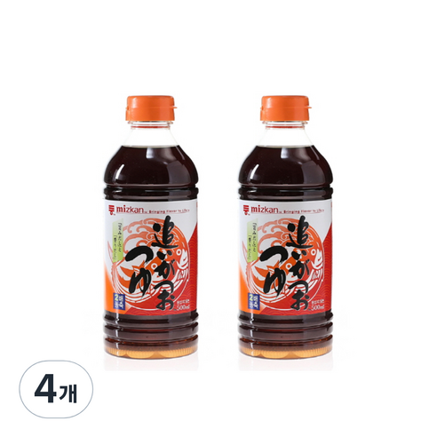 미쯔칸 농축 쯔유, 500ml, 4개