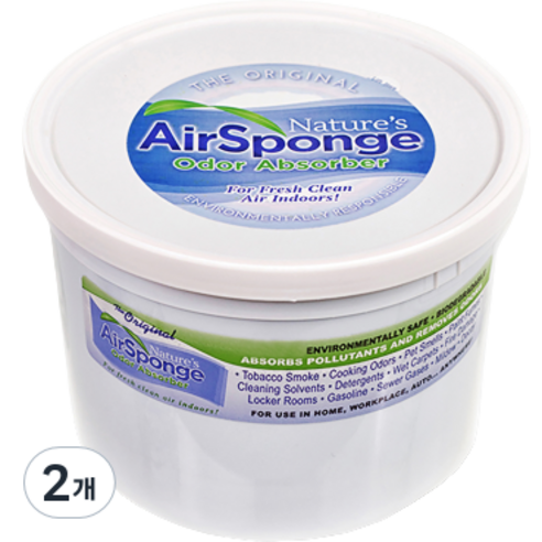 네이처스에어스펀지 초대형 넓은 공간용 탈취제 본품, 1.816kg, 2개