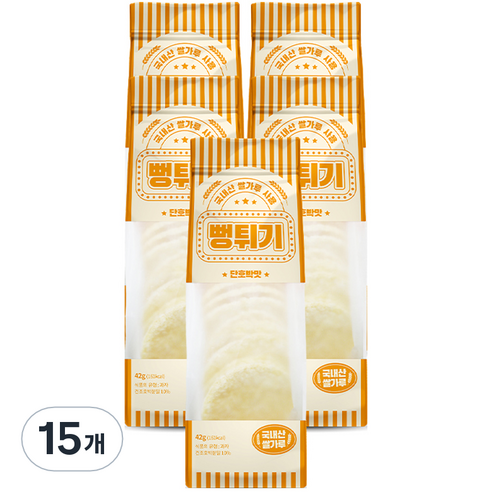 에이스엠앤티 뻥튀기 단호박맛, 42g, 15개