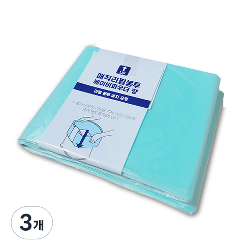 매직리필봉투 베이비파우더 형, 280ml, 3개