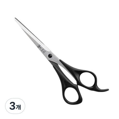 파울 미용가위 923, 블랙, 3개