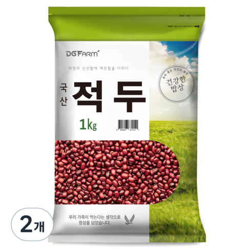 건강한밥상 국산 적두 팥, 1kg, 2개 국내산팥2키로 Best Top5