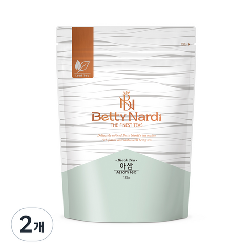 베티나르디 아쌈 지퍼백, 125g, 1개, 2개
