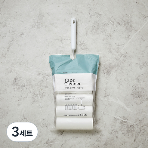 모던하우스 사선컷팅 테이프 클리너 일반 핸들 + 리필 5p, 3세트
